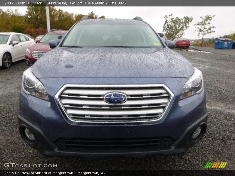 Twilight Blue Metallic / Slate Black 2017 Subaru Outback 2.5i Premium