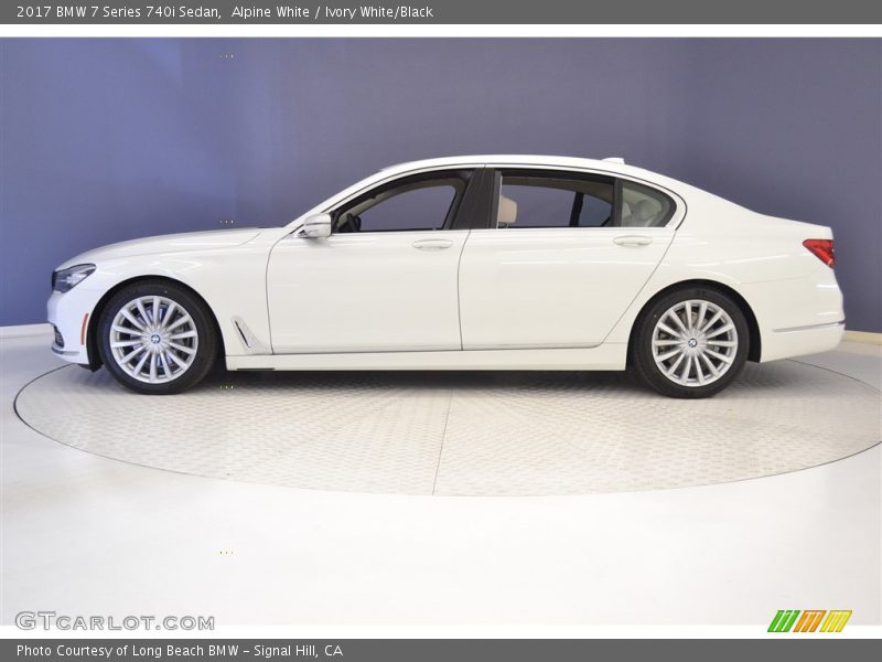 Alpine White / Ivory White/Black 2017 BMW 7 Series 740i Sedan