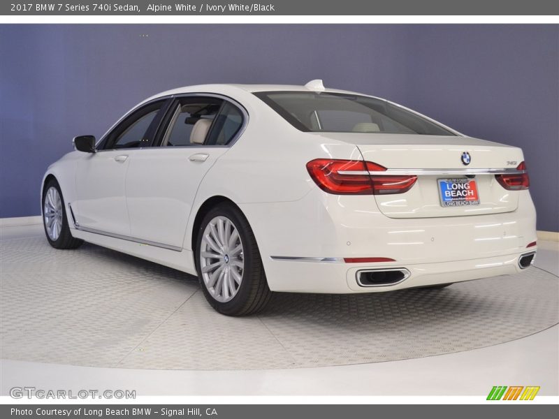 Alpine White / Ivory White/Black 2017 BMW 7 Series 740i Sedan