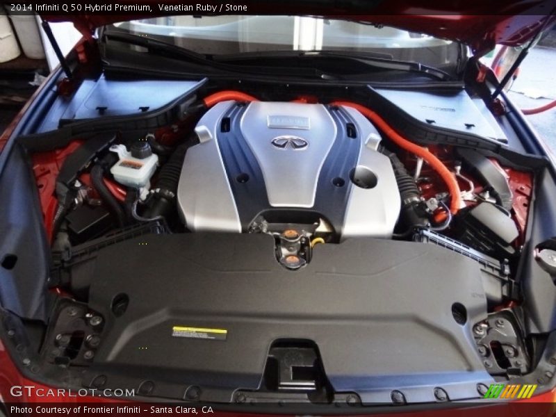 Venetian Ruby / Stone 2014 Infiniti Q 50 Hybrid Premium