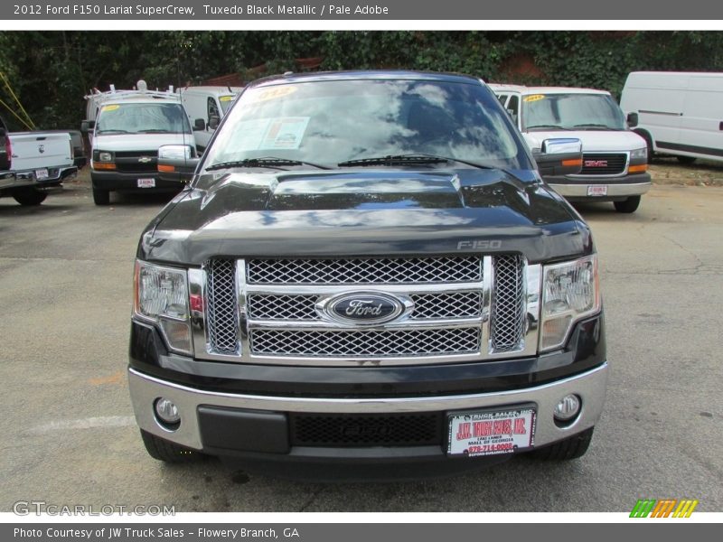 Tuxedo Black Metallic / Pale Adobe 2012 Ford F150 Lariat SuperCrew