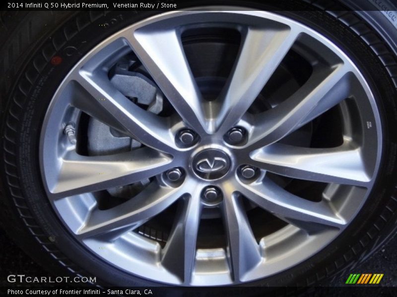Venetian Ruby / Stone 2014 Infiniti Q 50 Hybrid Premium