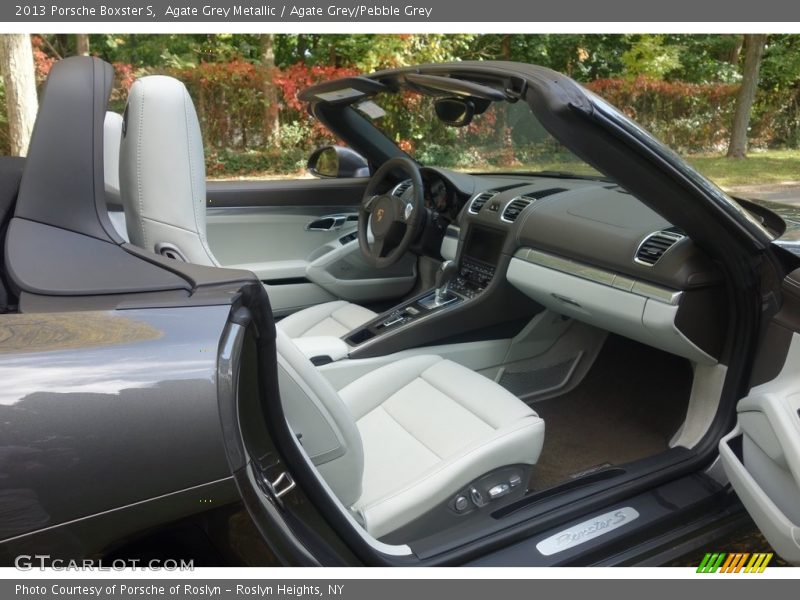 Agate Grey Metallic / Agate Grey/Pebble Grey 2013 Porsche Boxster S