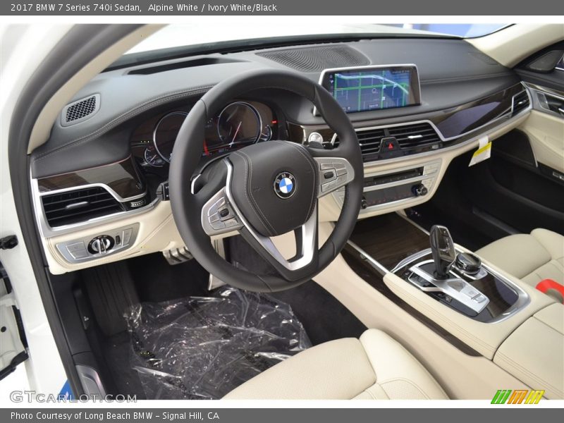 Alpine White / Ivory White/Black 2017 BMW 7 Series 740i Sedan