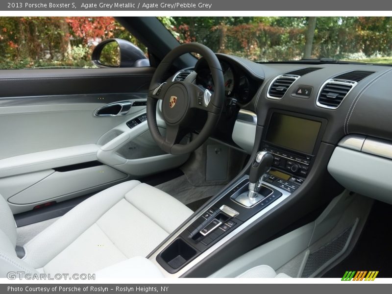 Agate Grey Metallic / Agate Grey/Pebble Grey 2013 Porsche Boxster S