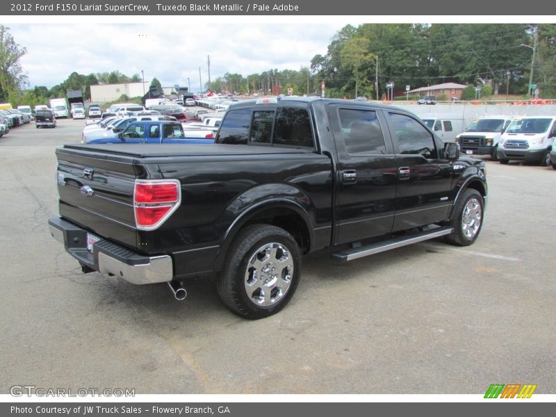 Tuxedo Black Metallic / Pale Adobe 2012 Ford F150 Lariat SuperCrew