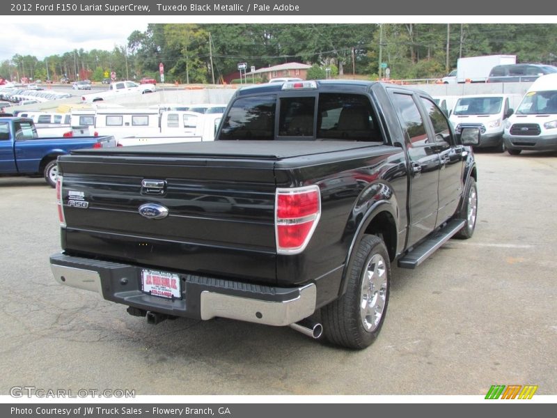 Tuxedo Black Metallic / Pale Adobe 2012 Ford F150 Lariat SuperCrew