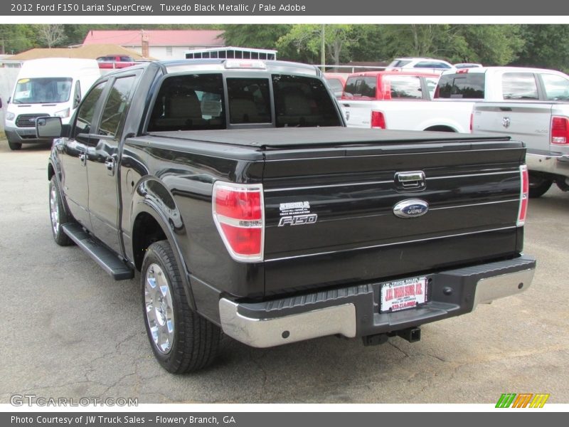 Tuxedo Black Metallic / Pale Adobe 2012 Ford F150 Lariat SuperCrew