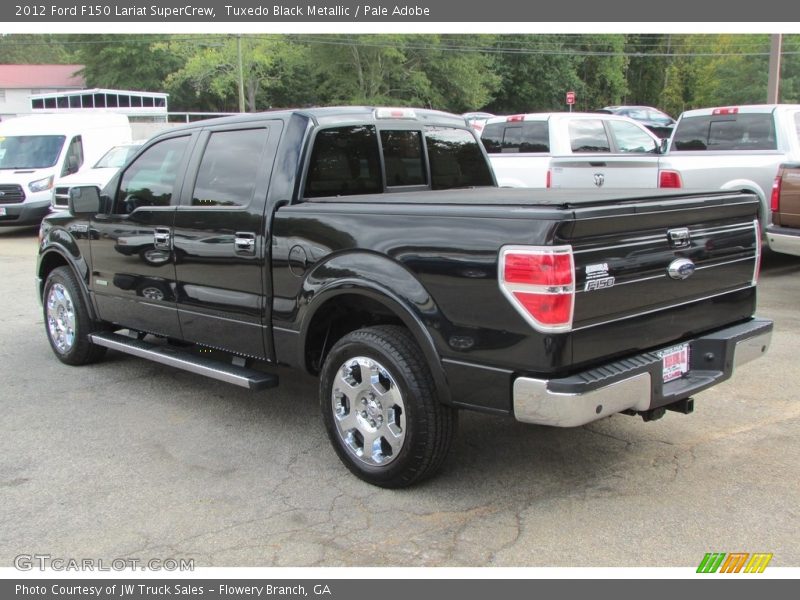 Tuxedo Black Metallic / Pale Adobe 2012 Ford F150 Lariat SuperCrew