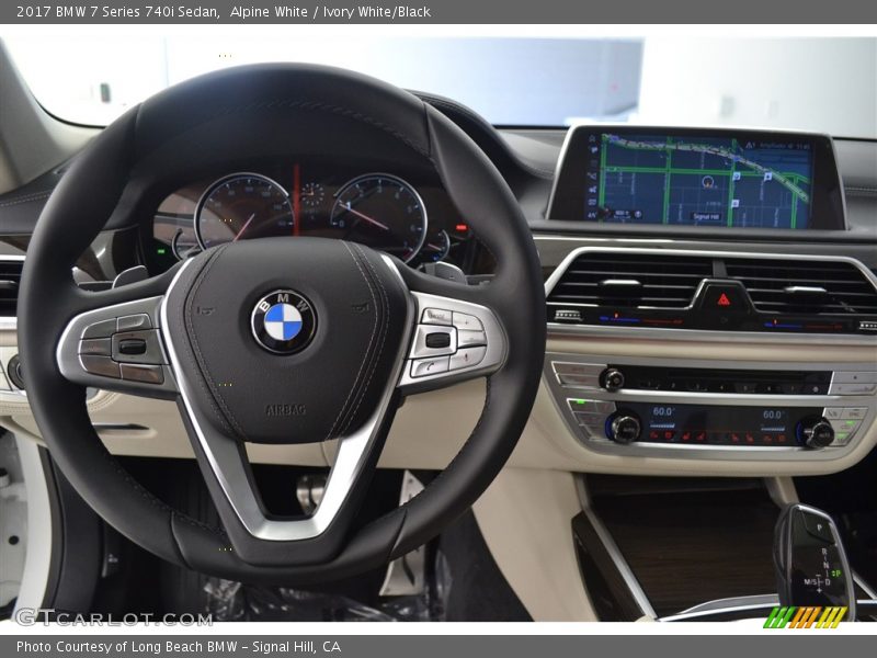 Alpine White / Ivory White/Black 2017 BMW 7 Series 740i Sedan