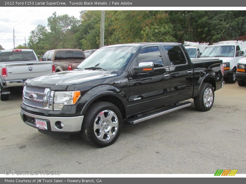 Tuxedo Black Metallic / Pale Adobe 2012 Ford F150 Lariat SuperCrew