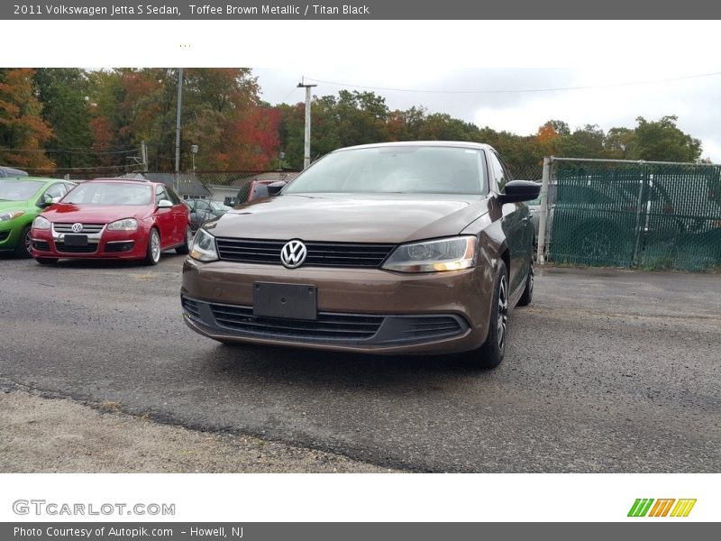Toffee Brown Metallic / Titan Black 2011 Volkswagen Jetta S Sedan