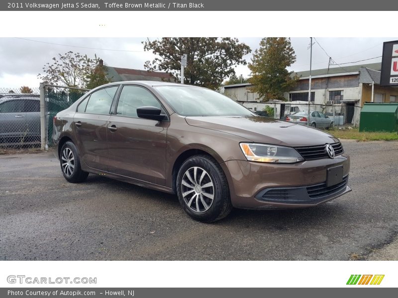 Toffee Brown Metallic / Titan Black 2011 Volkswagen Jetta S Sedan
