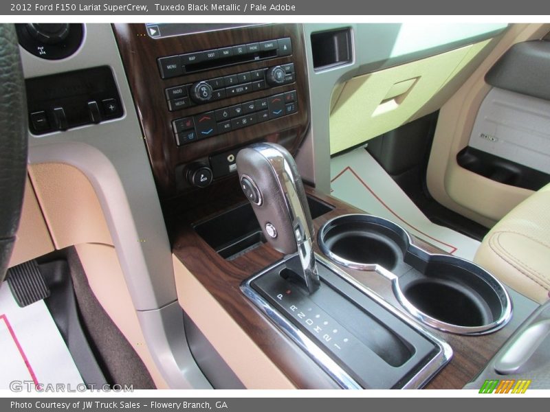 Tuxedo Black Metallic / Pale Adobe 2012 Ford F150 Lariat SuperCrew