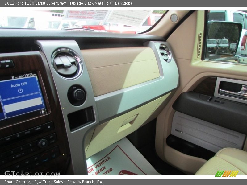 Tuxedo Black Metallic / Pale Adobe 2012 Ford F150 Lariat SuperCrew