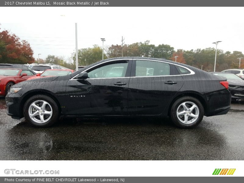 Mosaic Black Metallic / Jet Black 2017 Chevrolet Malibu LS