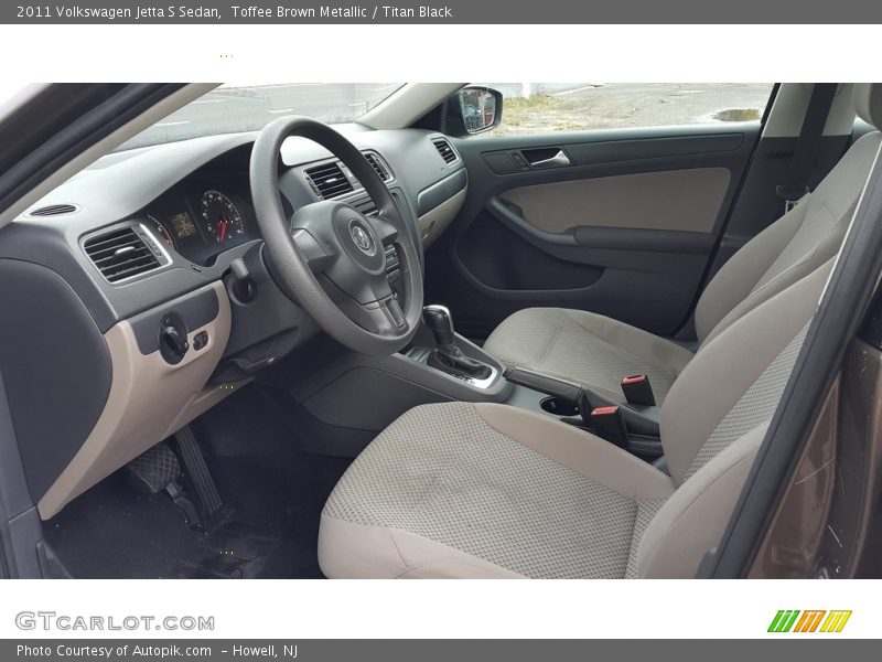 Toffee Brown Metallic / Titan Black 2011 Volkswagen Jetta S Sedan