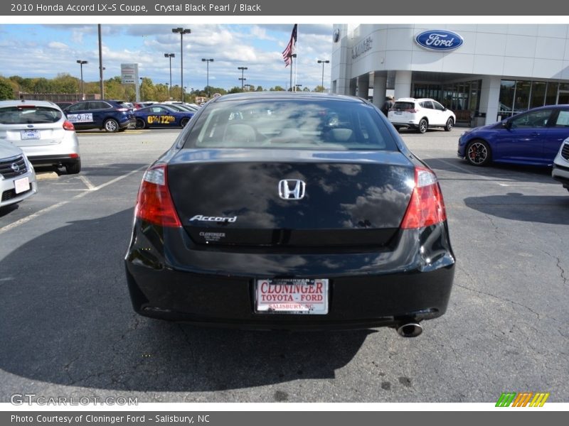 Crystal Black Pearl / Black 2010 Honda Accord LX-S Coupe