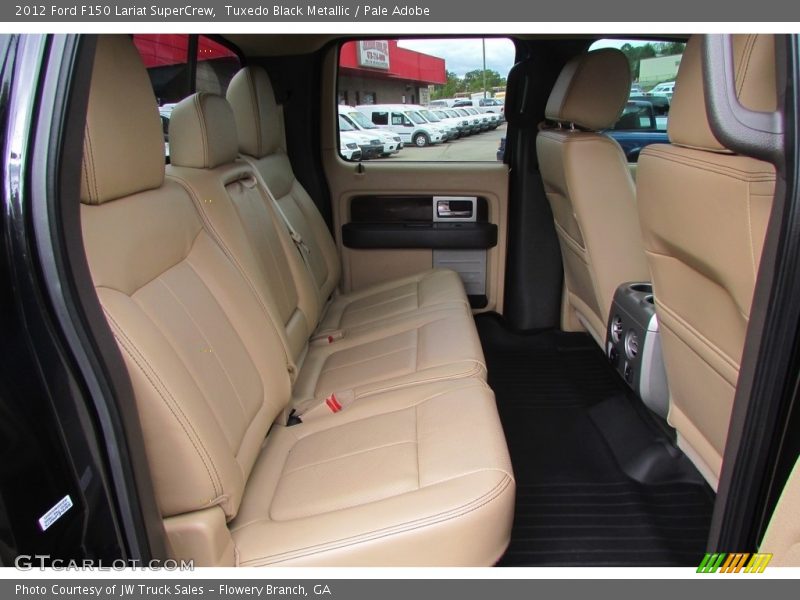Tuxedo Black Metallic / Pale Adobe 2012 Ford F150 Lariat SuperCrew