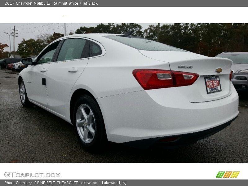 Summit White / Jet Black 2017 Chevrolet Malibu LS