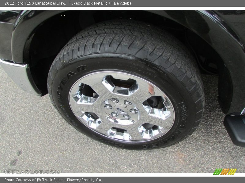 Tuxedo Black Metallic / Pale Adobe 2012 Ford F150 Lariat SuperCrew