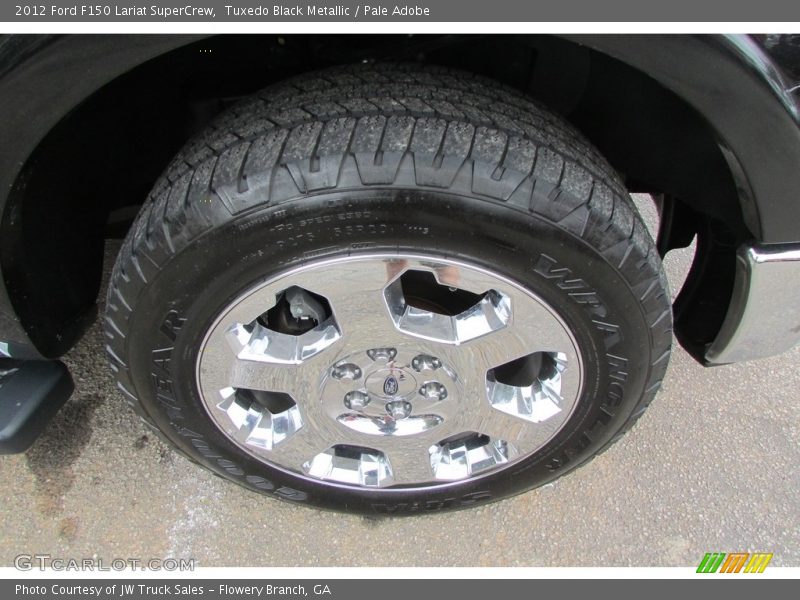 Tuxedo Black Metallic / Pale Adobe 2012 Ford F150 Lariat SuperCrew