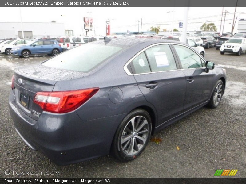 Carbide Gray Metallic / Slate Black 2017 Subaru Legacy 2.5i Limited