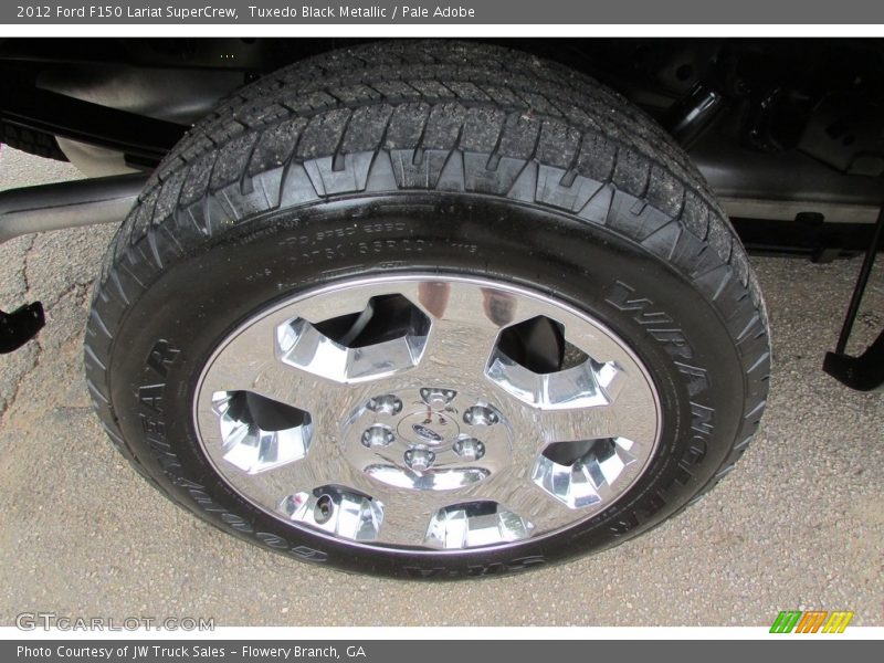 Tuxedo Black Metallic / Pale Adobe 2012 Ford F150 Lariat SuperCrew
