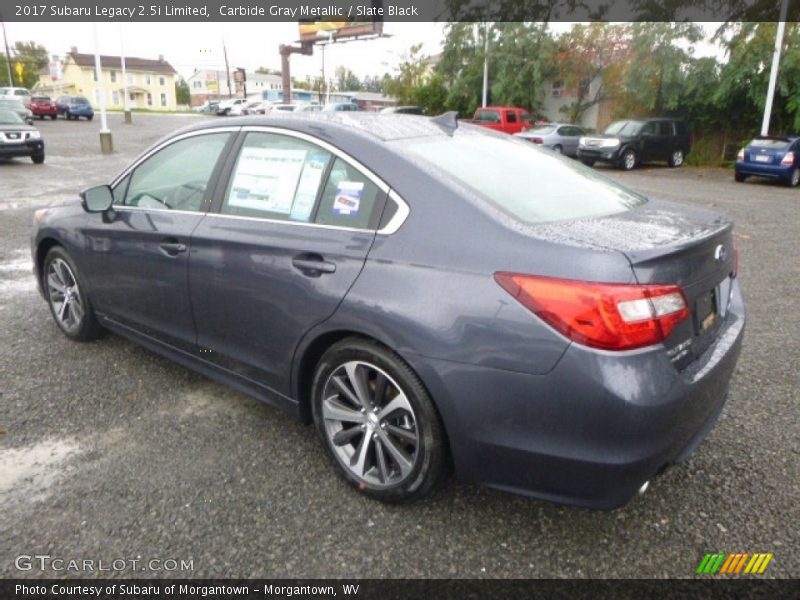 Carbide Gray Metallic / Slate Black 2017 Subaru Legacy 2.5i Limited