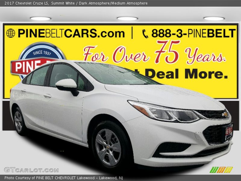 Summit White / Dark Atmosphere/Medium Atmosphere 2017 Chevrolet Cruze LS