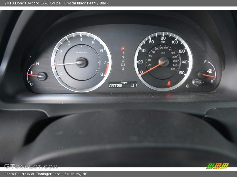 Crystal Black Pearl / Black 2010 Honda Accord LX-S Coupe