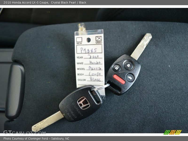 Crystal Black Pearl / Black 2010 Honda Accord LX-S Coupe