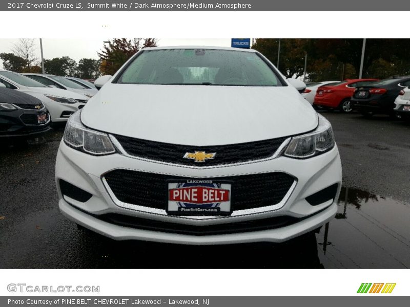 Summit White / Dark Atmosphere/Medium Atmosphere 2017 Chevrolet Cruze LS