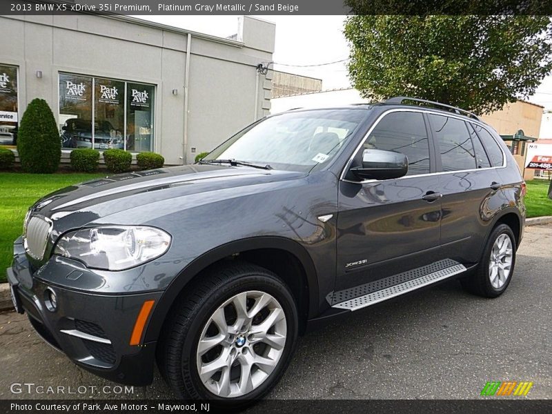 Platinum Gray Metallic / Sand Beige 2013 BMW X5 xDrive 35i Premium