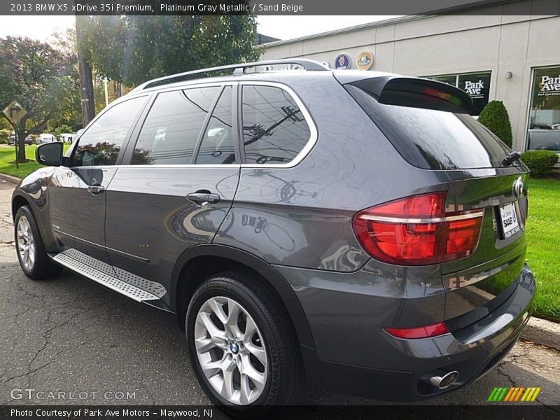 Platinum Gray Metallic / Sand Beige 2013 BMW X5 xDrive 35i Premium