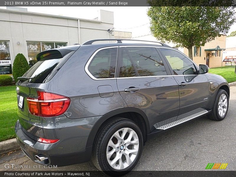 Platinum Gray Metallic / Sand Beige 2013 BMW X5 xDrive 35i Premium