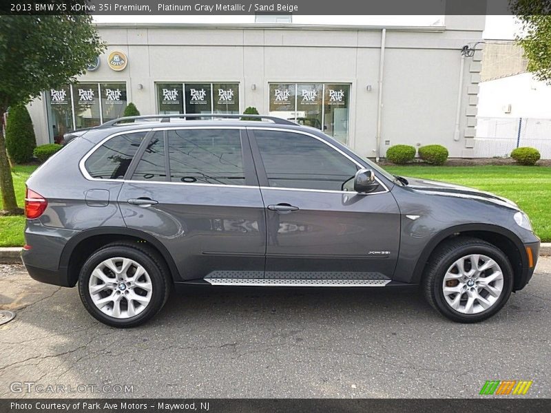 Platinum Gray Metallic / Sand Beige 2013 BMW X5 xDrive 35i Premium