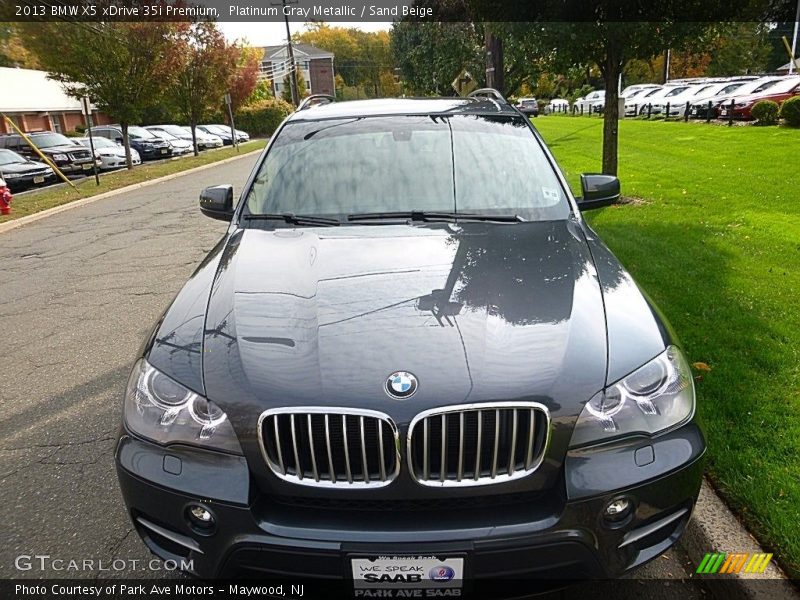 Platinum Gray Metallic / Sand Beige 2013 BMW X5 xDrive 35i Premium