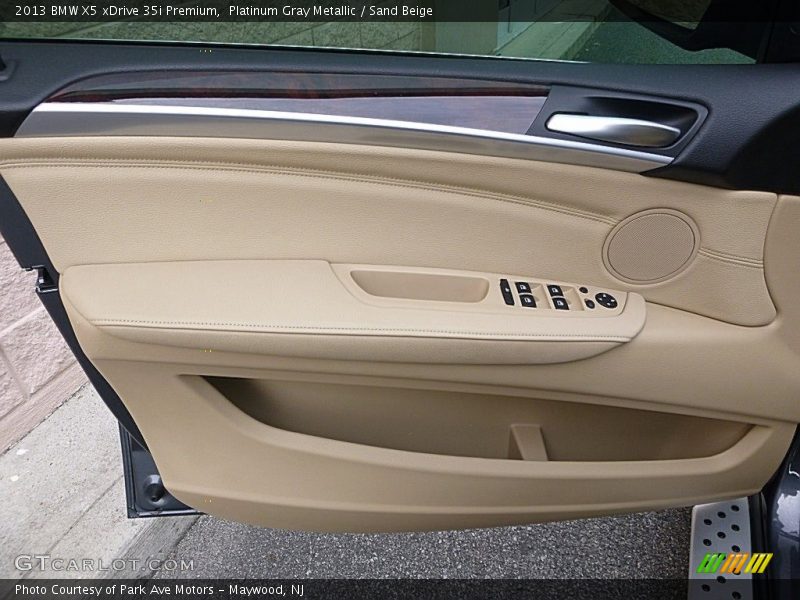 Platinum Gray Metallic / Sand Beige 2013 BMW X5 xDrive 35i Premium