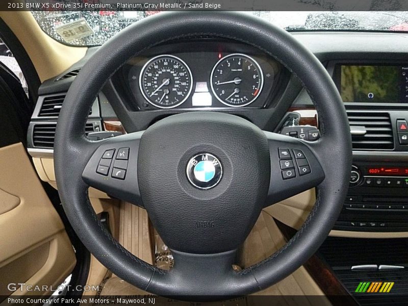 Platinum Gray Metallic / Sand Beige 2013 BMW X5 xDrive 35i Premium