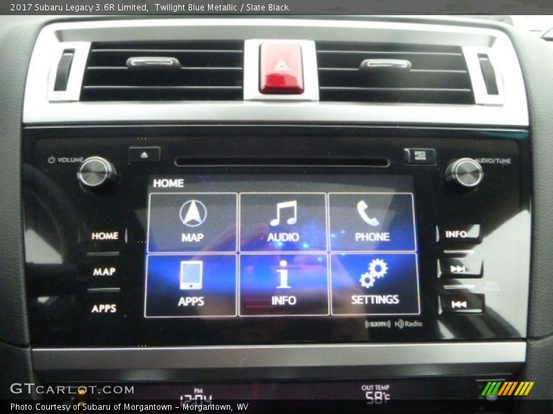 Twilight Blue Metallic / Slate Black 2017 Subaru Legacy 3.6R Limited