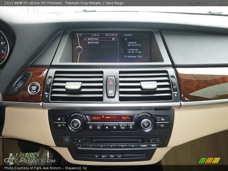 Platinum Gray Metallic / Sand Beige 2013 BMW X5 xDrive 35i Premium