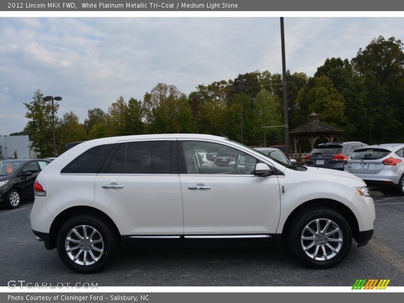 White Platinum Metallic Tri-Coat / Medium Light Stone 2012 Lincoln MKX FWD