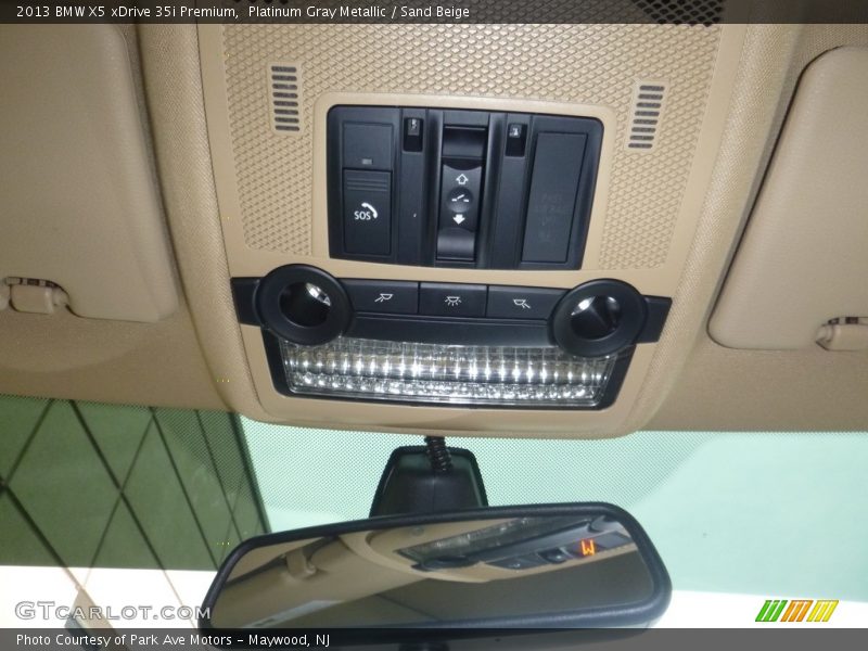 Platinum Gray Metallic / Sand Beige 2013 BMW X5 xDrive 35i Premium