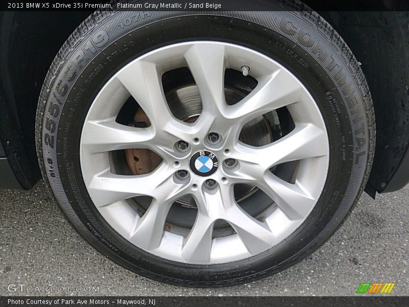 Platinum Gray Metallic / Sand Beige 2013 BMW X5 xDrive 35i Premium