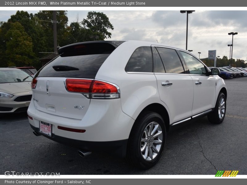 White Platinum Metallic Tri-Coat / Medium Light Stone 2012 Lincoln MKX FWD