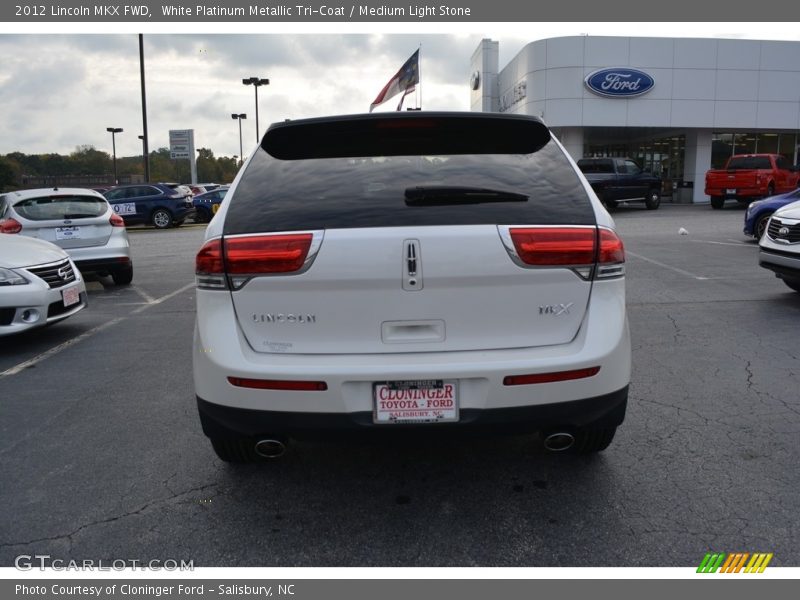 White Platinum Metallic Tri-Coat / Medium Light Stone 2012 Lincoln MKX FWD