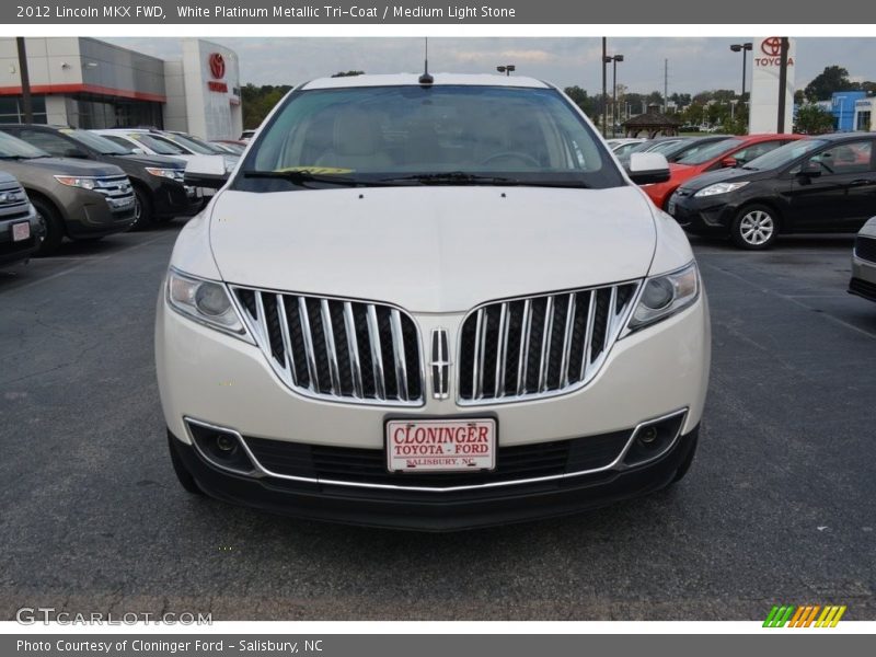 White Platinum Metallic Tri-Coat / Medium Light Stone 2012 Lincoln MKX FWD