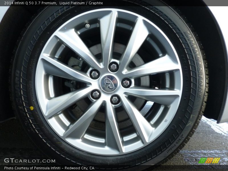 Liquid Platinum / Graphite 2014 Infiniti Q 50 3.7 Premium