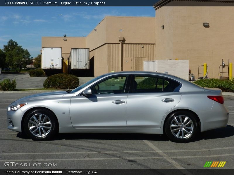 Liquid Platinum / Graphite 2014 Infiniti Q 50 3.7 Premium